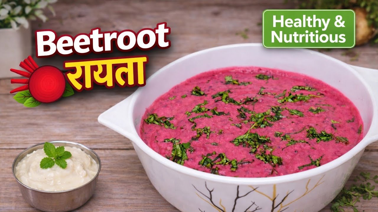 Healthy & Nutritious Beetroot Raita Recipe | Easy Homemade रायता | Quick Side Dish