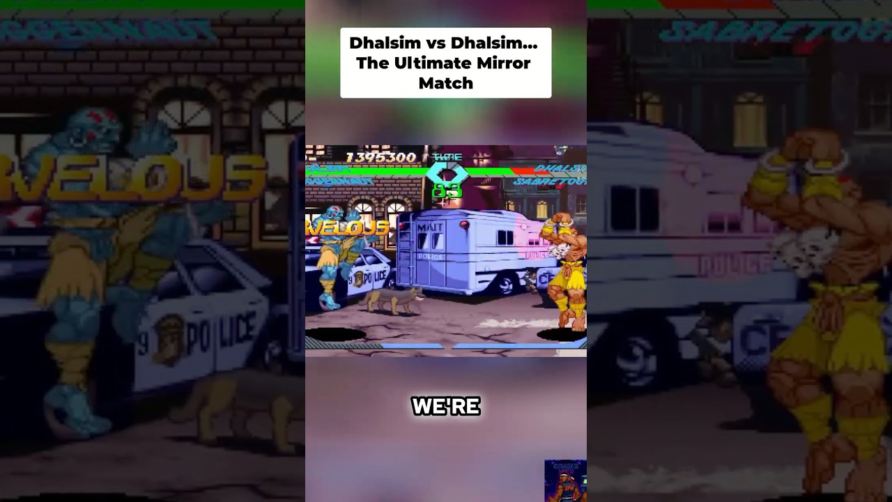 Dhalsim Mirror Match | X-Men vs Street Fighter (PS1) #shorts