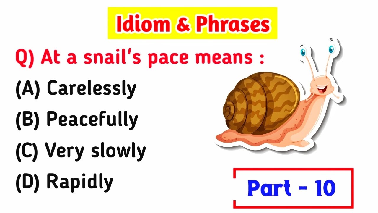 Idiom & Phrases Most Expected Questions For SSC and Other Exams || Idiom & Phrases Part 10