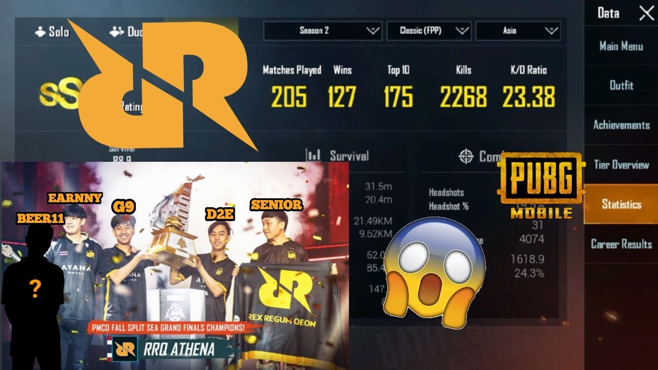 RRQ Athena Player Stats 2020 | Pubg Mobile | FT. G9, BEER11, D2E, Earnny