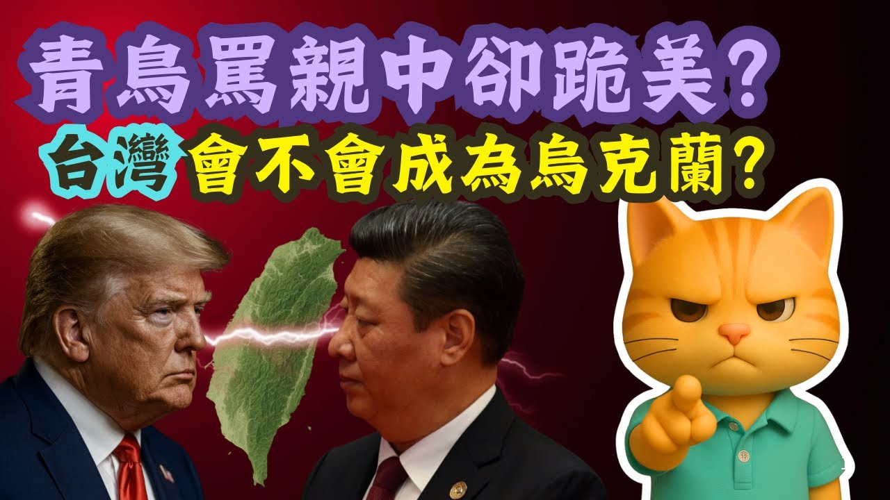 「貓叔解析」當美國轉身那一刻，台灣會變成烏克蘭嗎？民進黨罵別人親中，自己卻更親美？