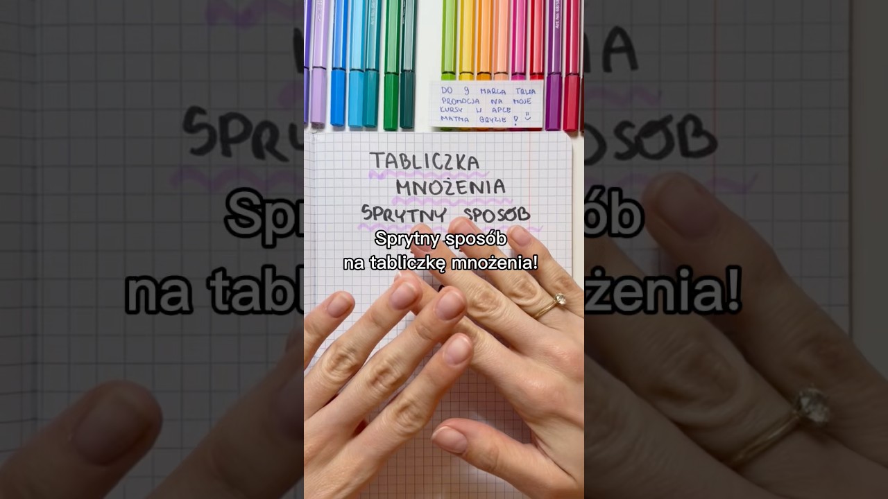 Sprytny spos&oacute;b na tabliczkę mnożenia ❣️
