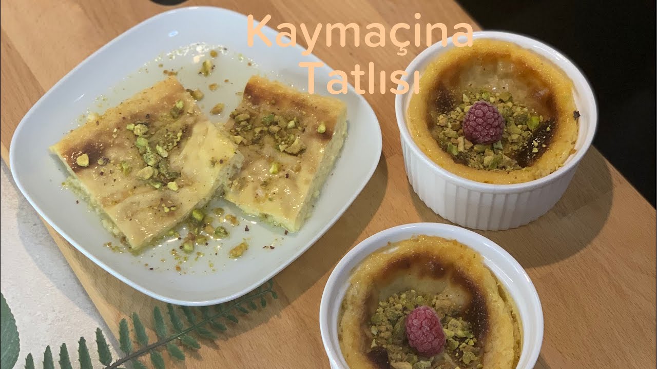 Sadece 3 malzemeli Kaymaçina Arnavut Tatlısı Tarifi ✨ | Balkan Mutfağı ⭐️
