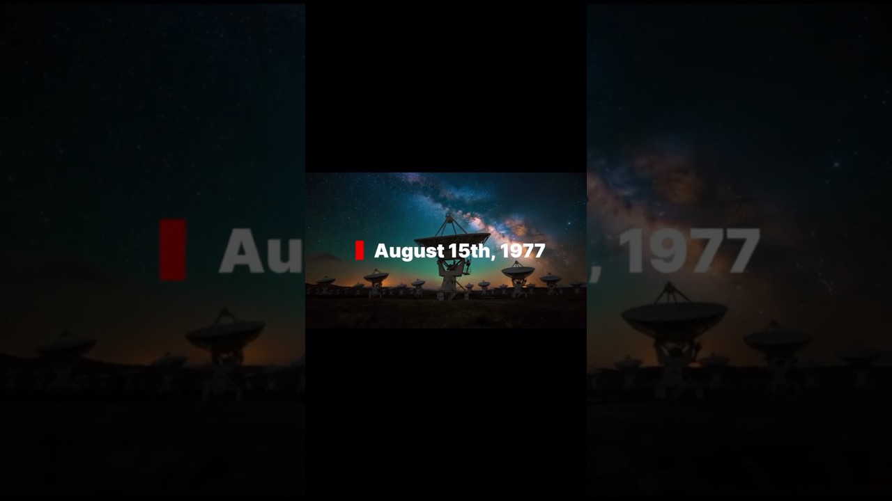This Signal was received From Space in 1977. It Never Happened Again.