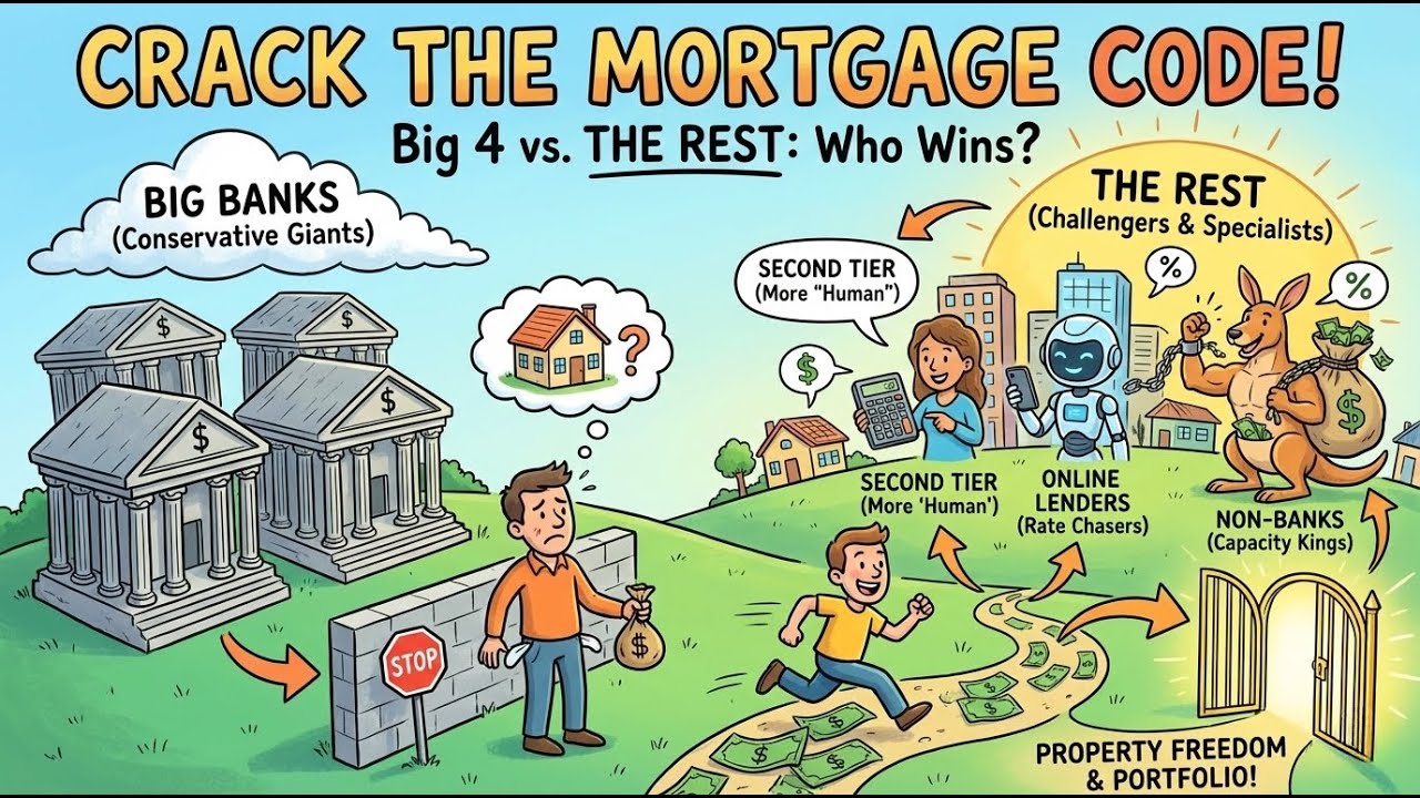 Big 4 vs. Small Banks: How to UNLOCK Your Borrowing Power in Australia! AU Banking Tiers Explained