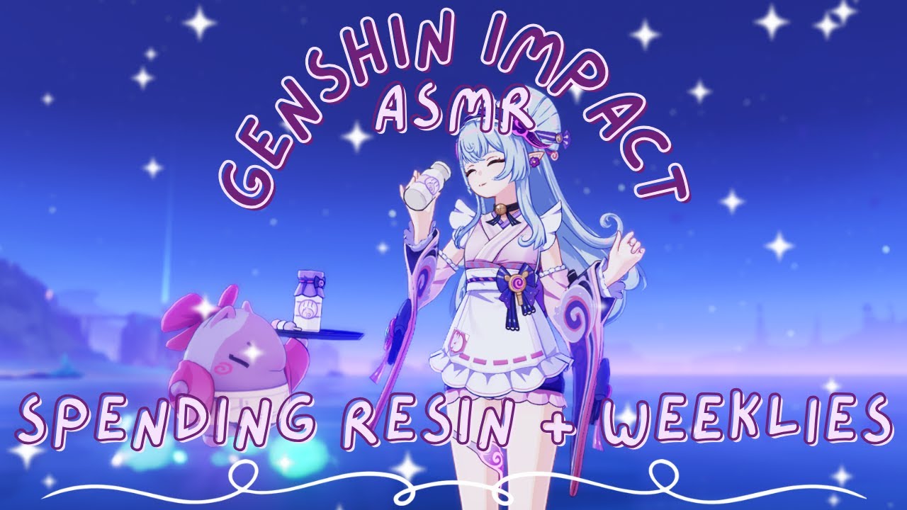 ASMR | spending resin & doing weeklies ୨୧⋆˚ whispers & gameplay ₊⊹. genshin impact