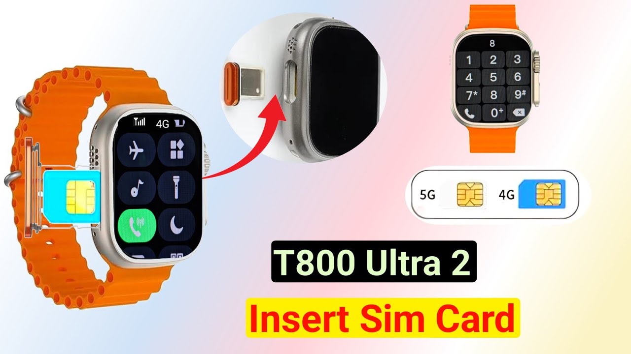 T800 Ultra 2 Smartwatch Mai Sim Card Kaise Lagaye | T800 Ultra 2 Sim Kaise Lagaye | T800 Ultra 2