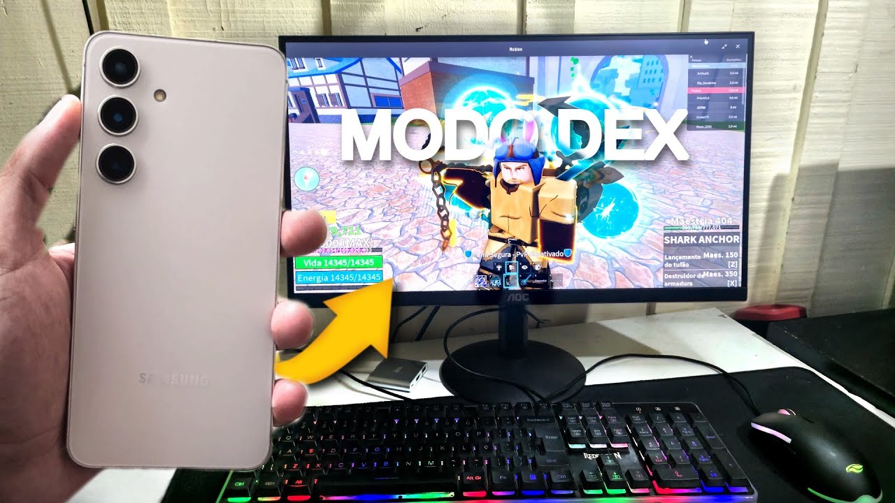 Transformei meu celular em um PC Gamer (Modo DeX)
