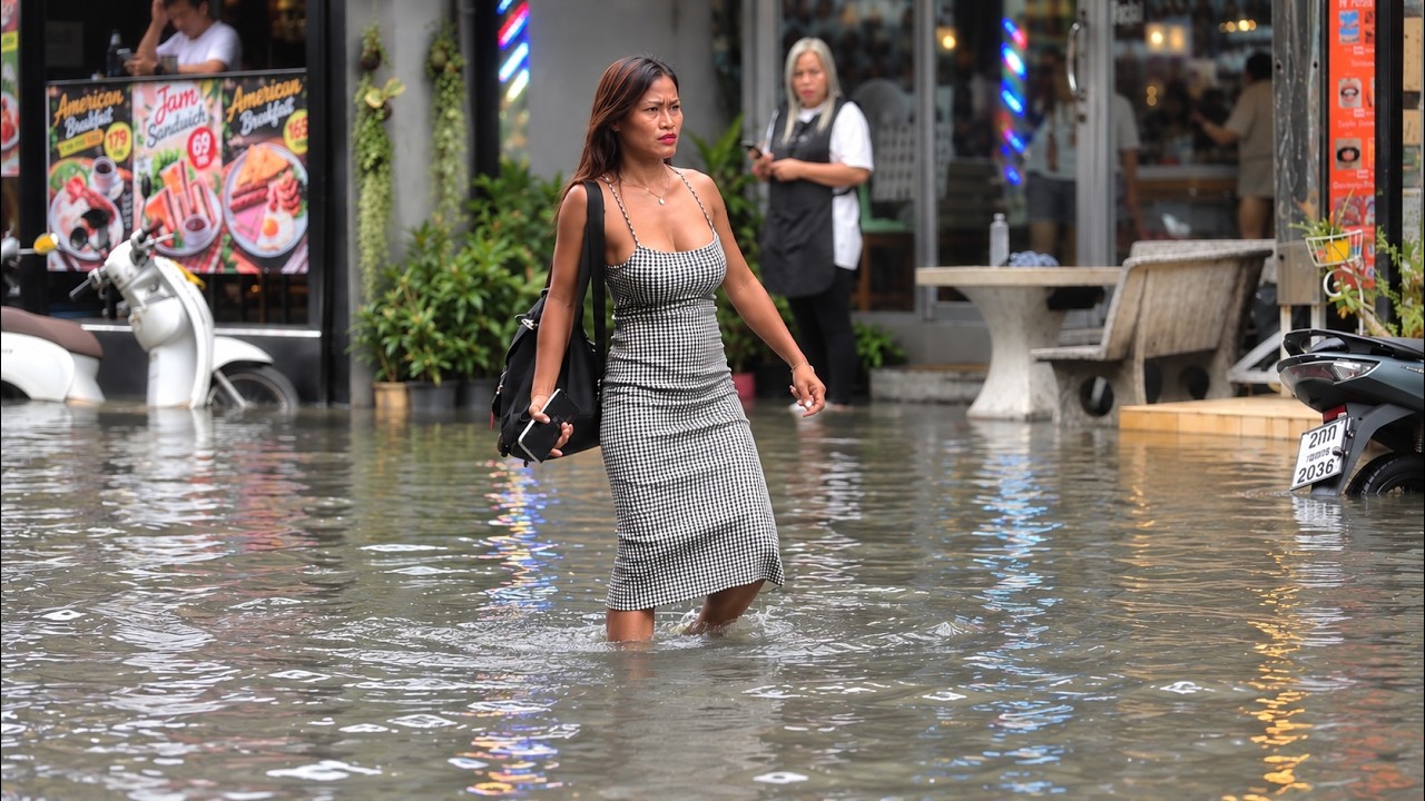 PATTAYA FLOODED RIGHT NOW. Thailand in September 2026