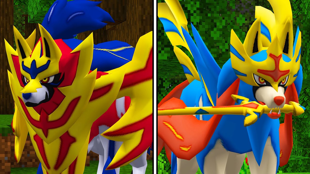 ZAMAZENTA CROWNED vs ZACIAN CROWNED - Minecraft Pixelmon
