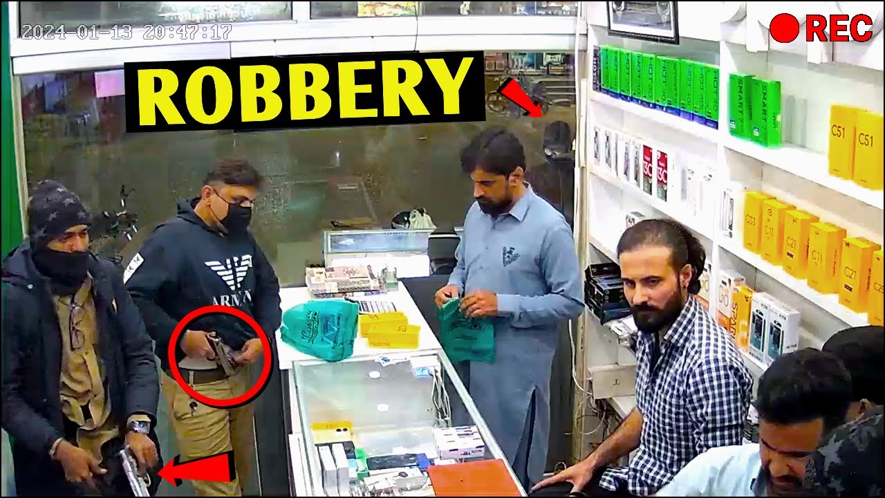 CCTV - Full Video of Mobile Shop Gulshan e Maymar Karachi News