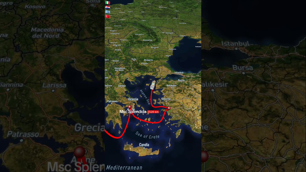 Msc Splendida cruising Eastern Mediterranean Italy Greece Turkey Cruise