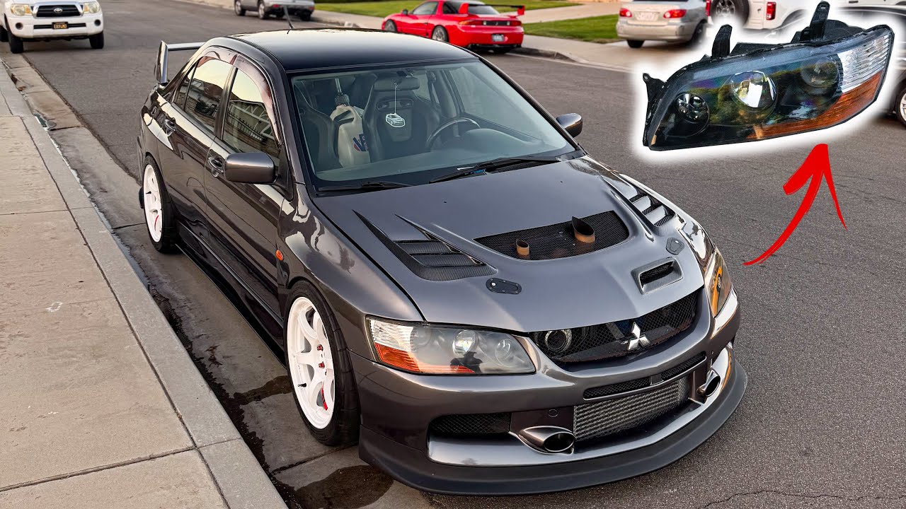 Как собрать JDM-фары для Mitsubishi EVO 8/9 | Пошаговое руководство
