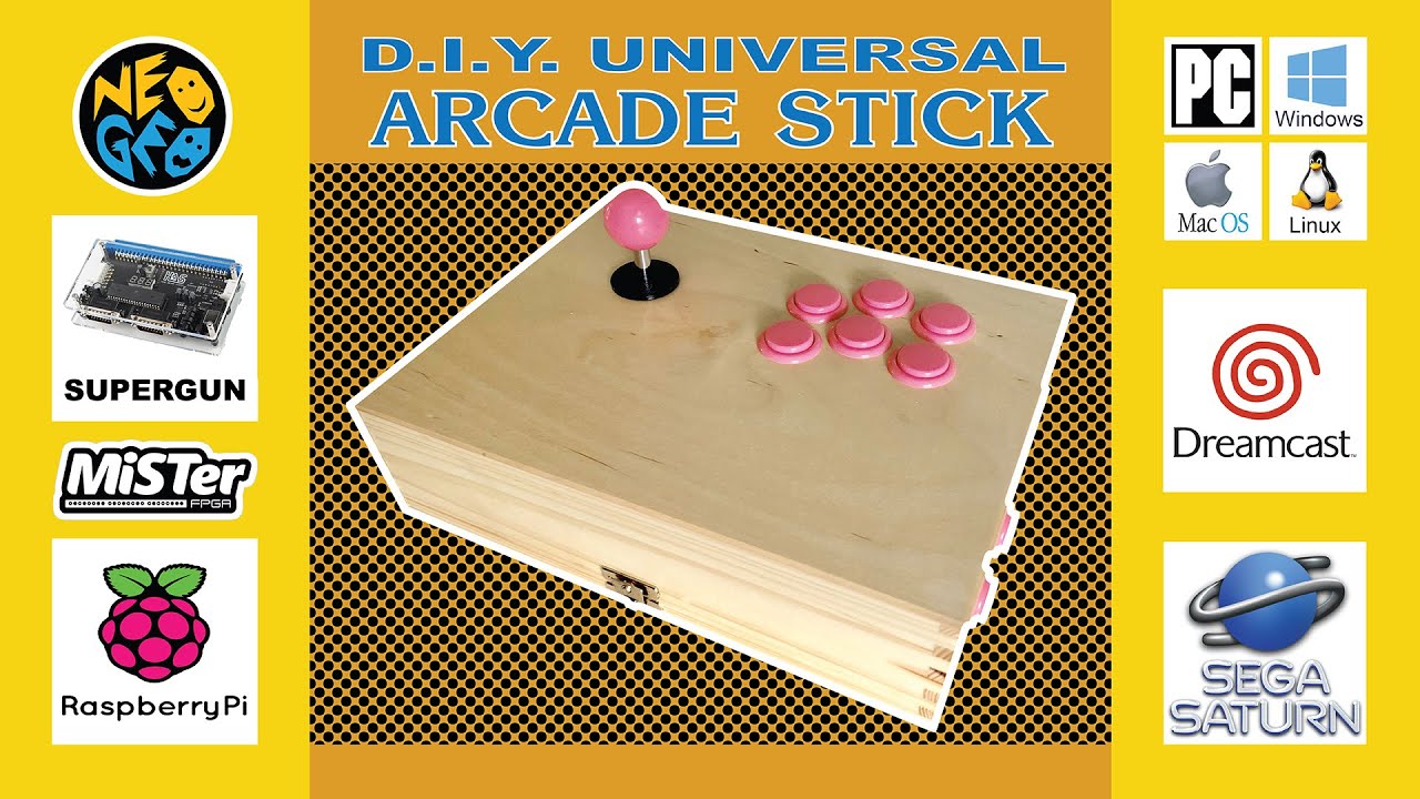 D.I.Y. Universal ARCADE STICK (with DB15 connector)