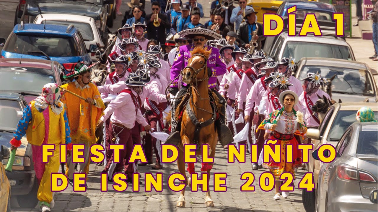 Fiestas del niñito de Isinche 2024 Priostes: René Troya e Hijos