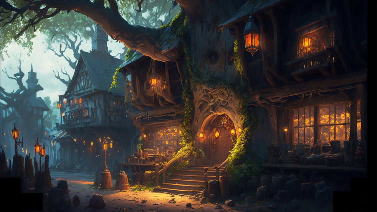 Peaceful Relaxing Fantasy Music - Tranquil Town
