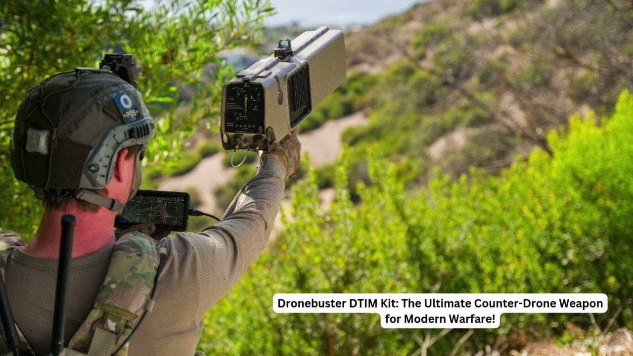 Dronebuster DTIM Kit The Ultimate Counter Drone Weapon for Modern Warfare!