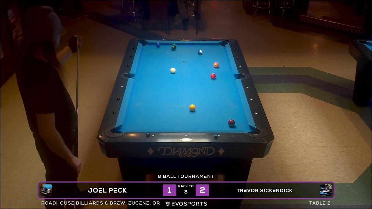 JOEL PECK vs TREVOR SICKENDICK - ROADHOUSE BILLIARDS & BREW - TABLE 2 | EvoSports