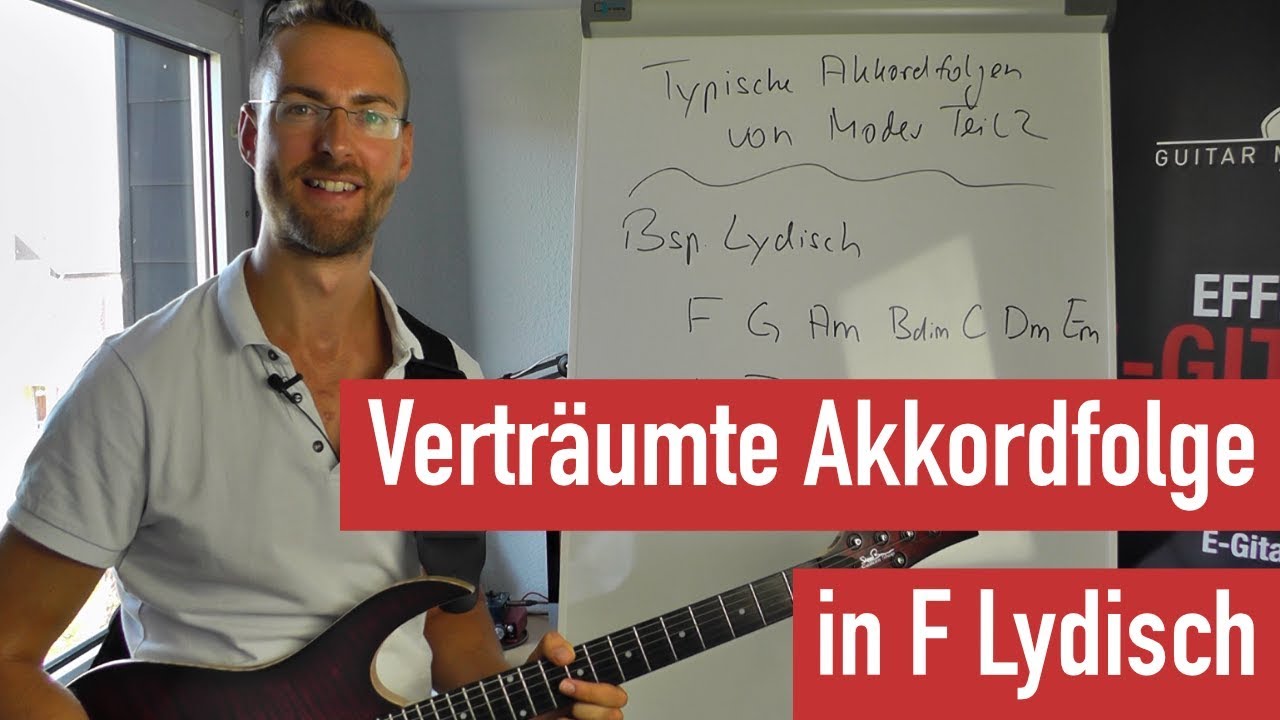 Vertr&auml;umte Akkordfolge in F Lydisch 1 - Typische Akkordfolgen von Modes Teil 2 | Guitar Master Plan