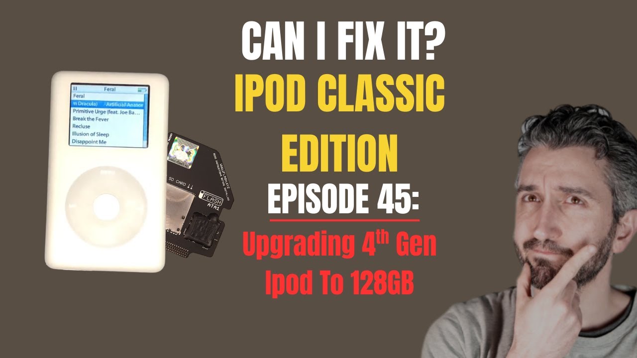 Можно ли это починить? Ремонт iPod Classic, эпизод 45: Замена жесткого диска и батареи на iPod 4-...