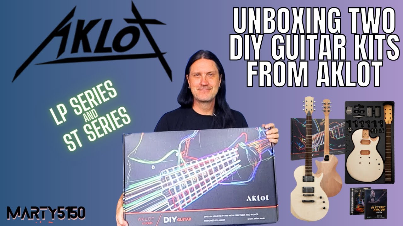 Unboxing Two DIY Guitar Kits From Aklot - LP (Les Paul) and ST (Strat) Series - These Are Awesome!