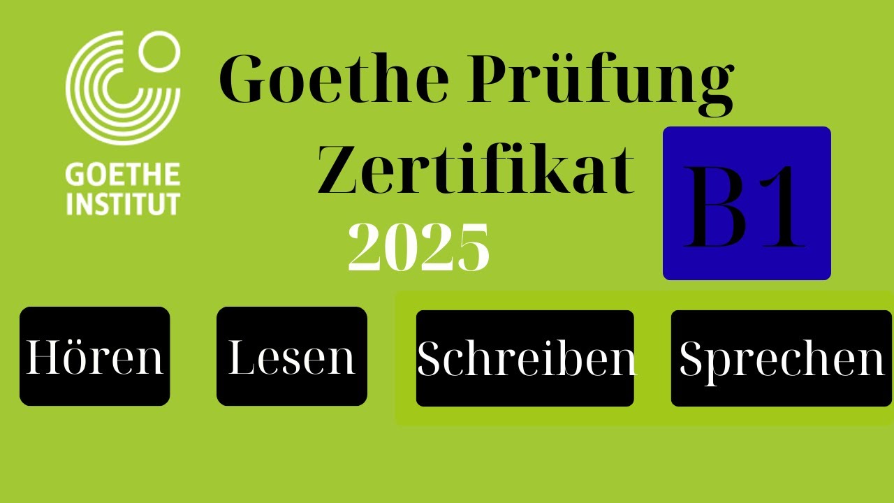 Goethe Prüfung zertifikat B1 Hören Lesen Schreiben Sprechen Ep 2
