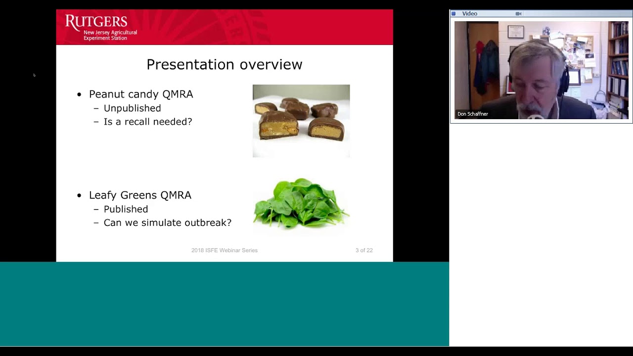 Understanding Quantitative Microbial Risk Assessment to Manage Food Safety Risks- Donald Schaffner