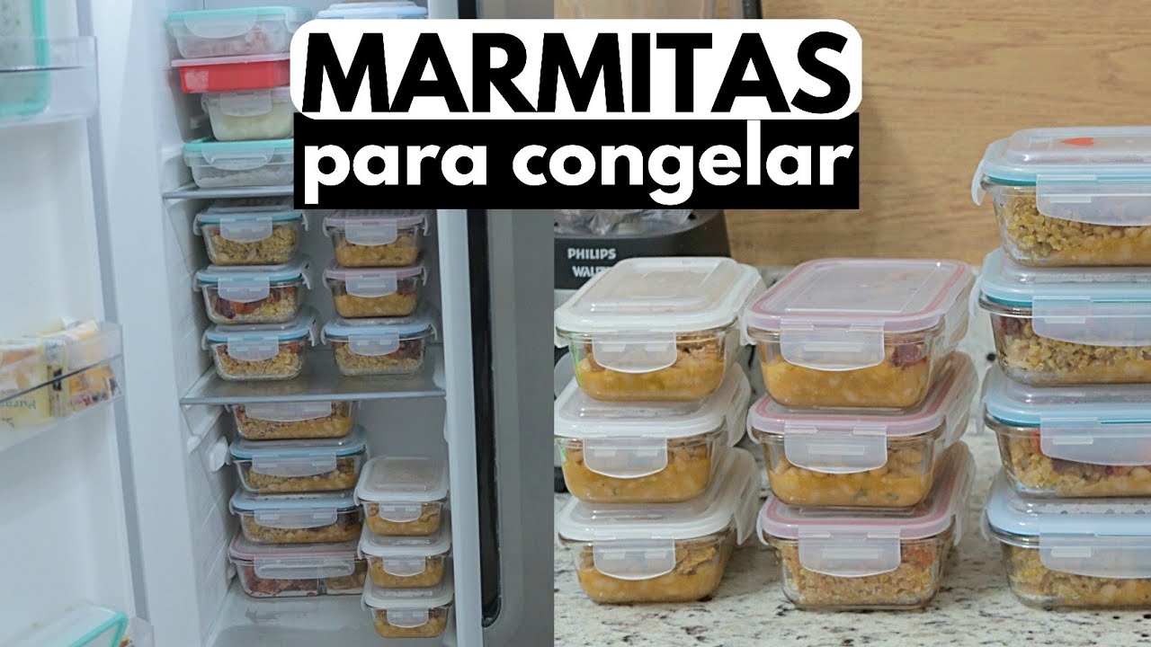 MONTANDO MARMITAS PARA CONGELAR