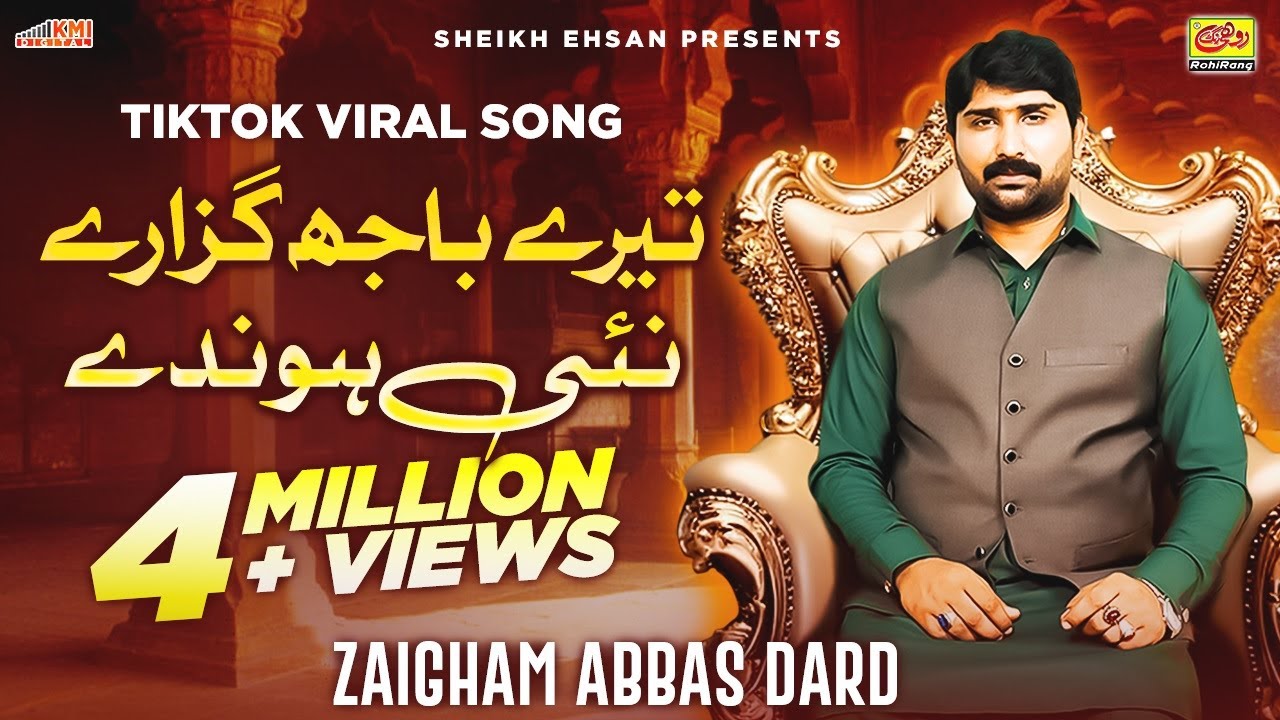Tenu Kain De Akhy Kyon Chadna Tere Bajh Guzare Nai Honde | Zaigham Abbas Dard | TIKTOK Viral Song