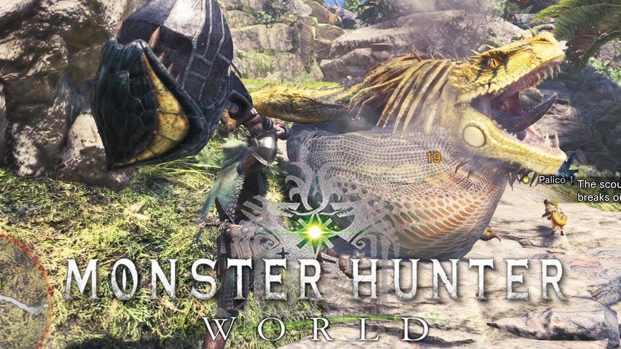 MONSTER HUNTER WORLD Gameplay - MY FIRST MONSTER - PS4 PRO 4K Gameplay