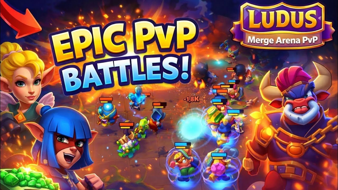 LUDUS - Merge Arena PvP Gameplay! Strategi Merge Terbaik untuk Menang di Arena! ⚔️🔥