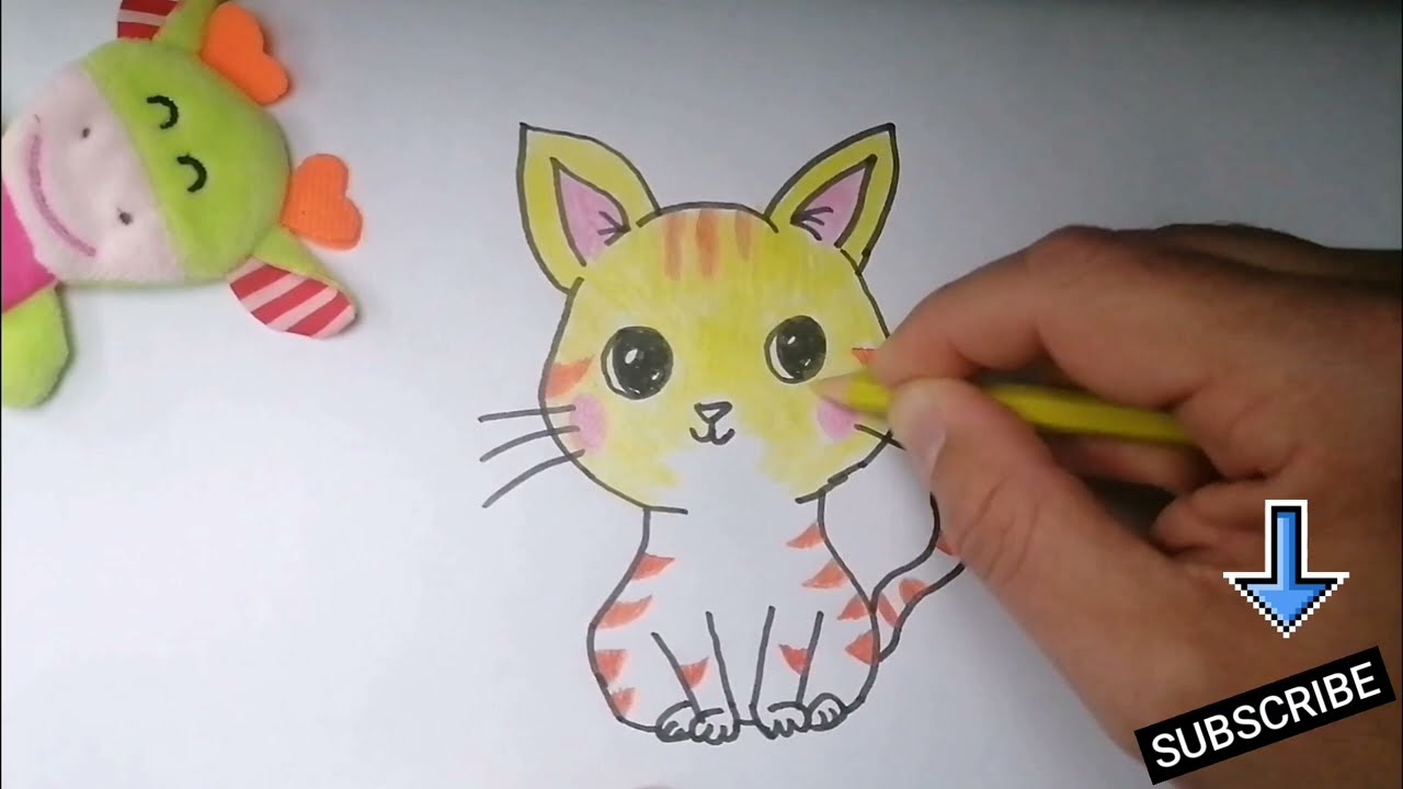 Draw Your CAT Like This! 🐈 Easy & So Cute | Kedini Böyle Çiz! (Çok Kolay)