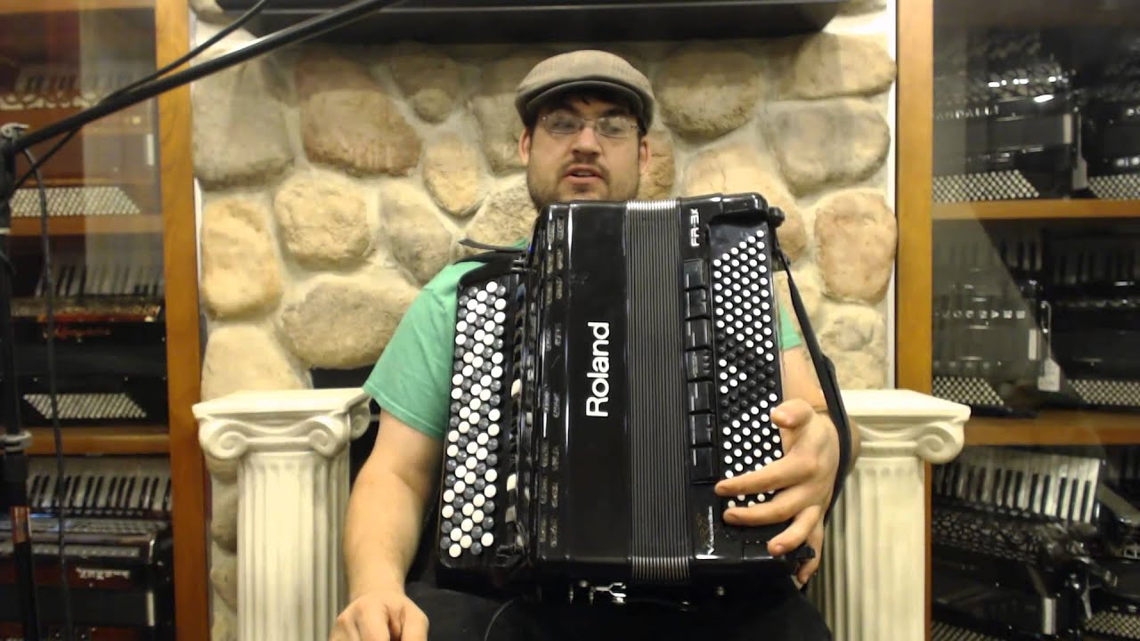 1736 - Black Roland FR 3XB Digital V Accordion $2795