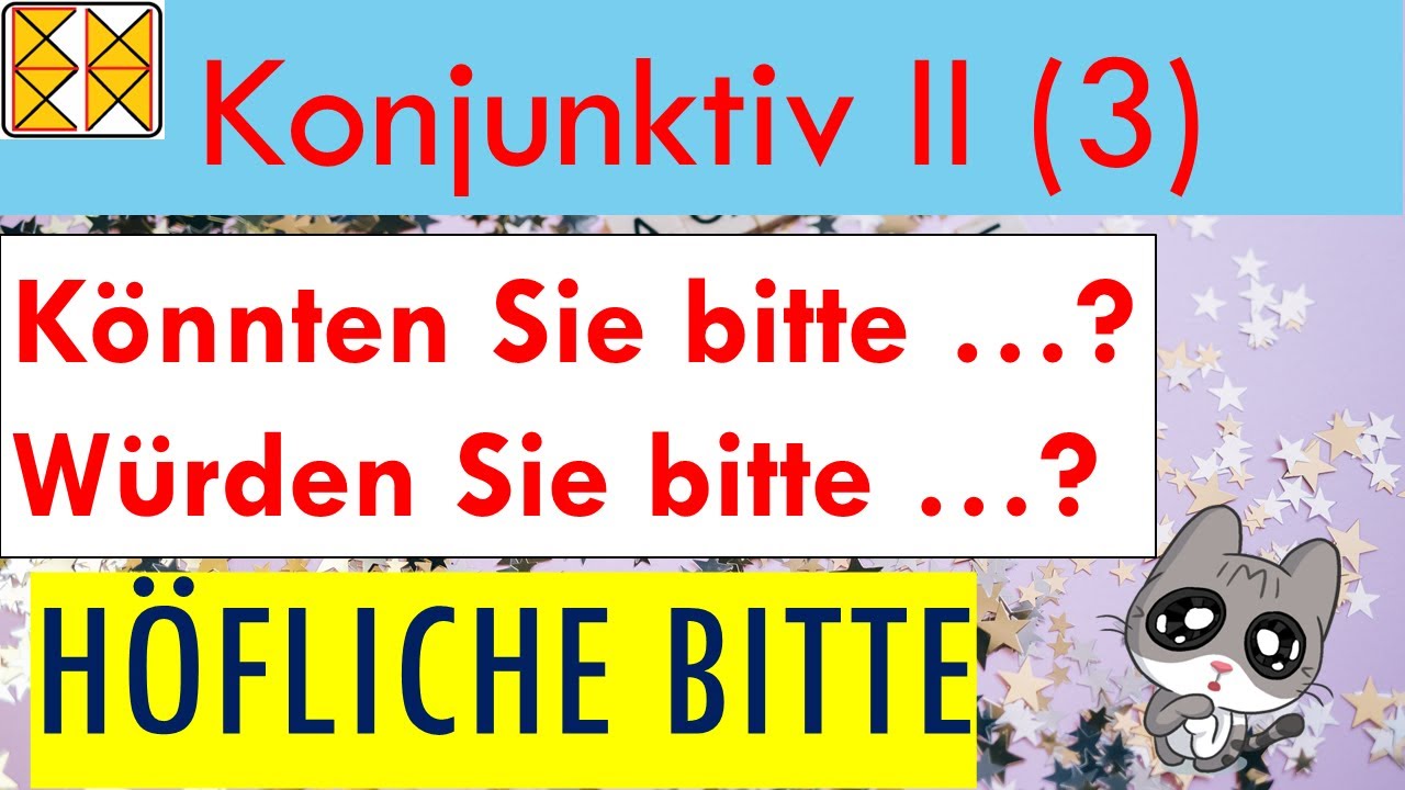 Konjunktiv II | Höfliche Bitte | Deutsche Grammatik | with subtitles مع الترجمة