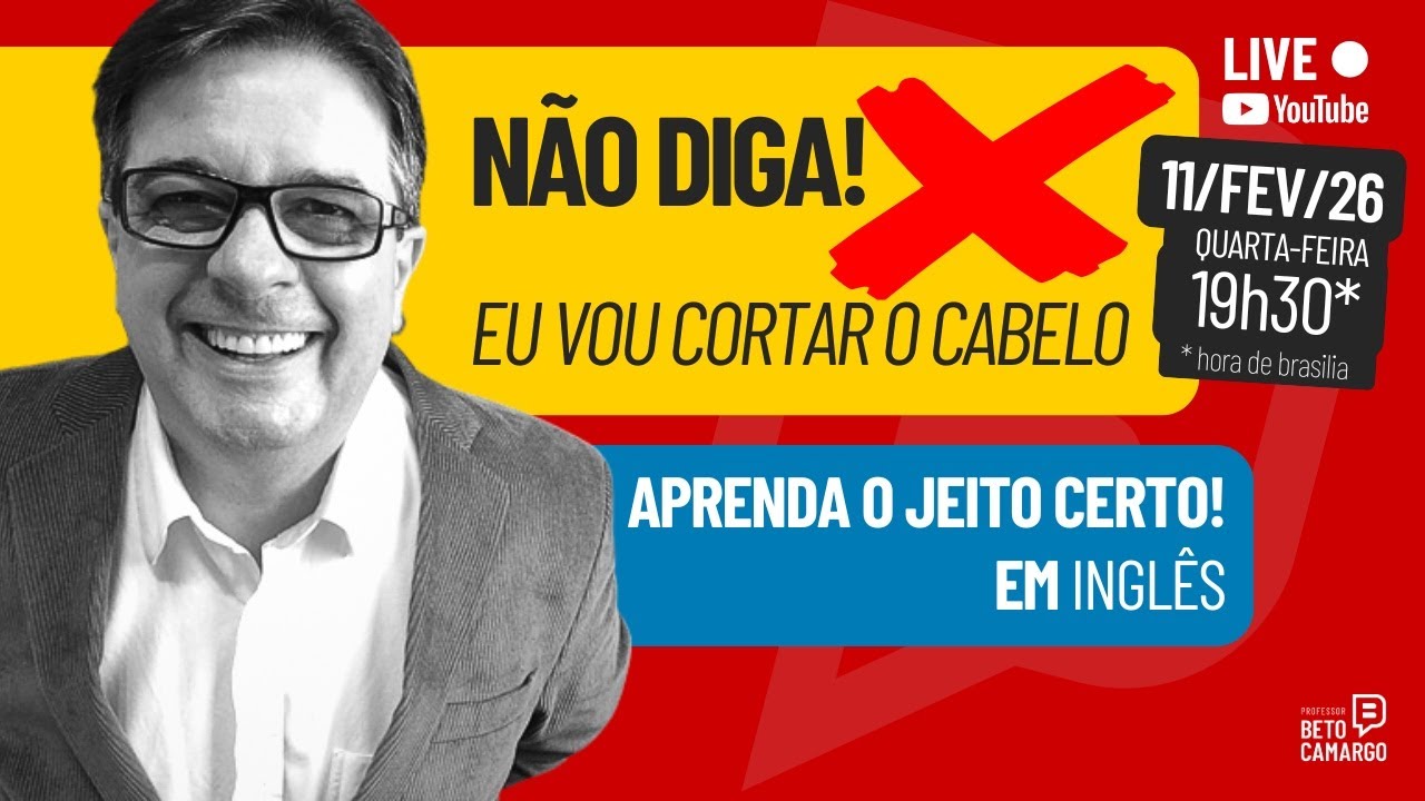 Voz Indireta em Inglês! Aprenda de uma vez  |  LIVE do Tio Beto