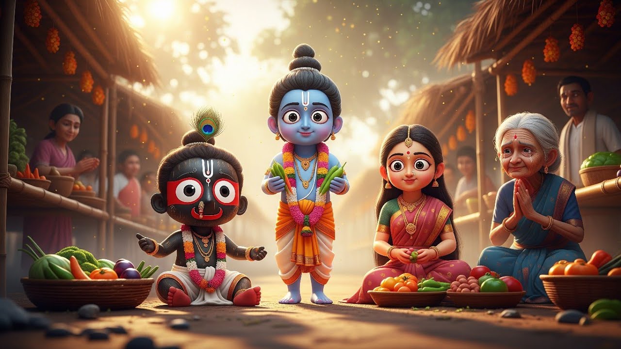 “अरे भगवान जगन्नाथ तो सब्जियां बेच रहे है ?” #kirshna  #Jagannath #radhakrishna