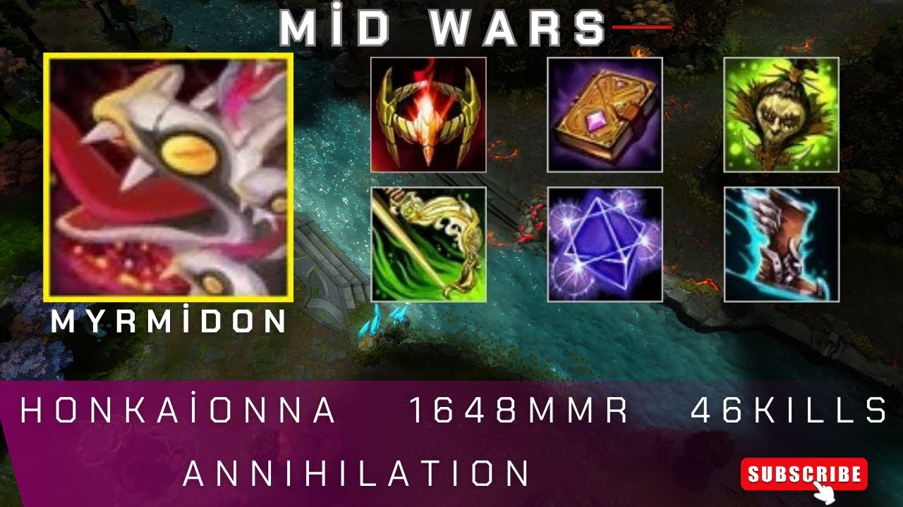 HoN | Mid Wars | Myrmidon | honkaionna | 1648 MMR