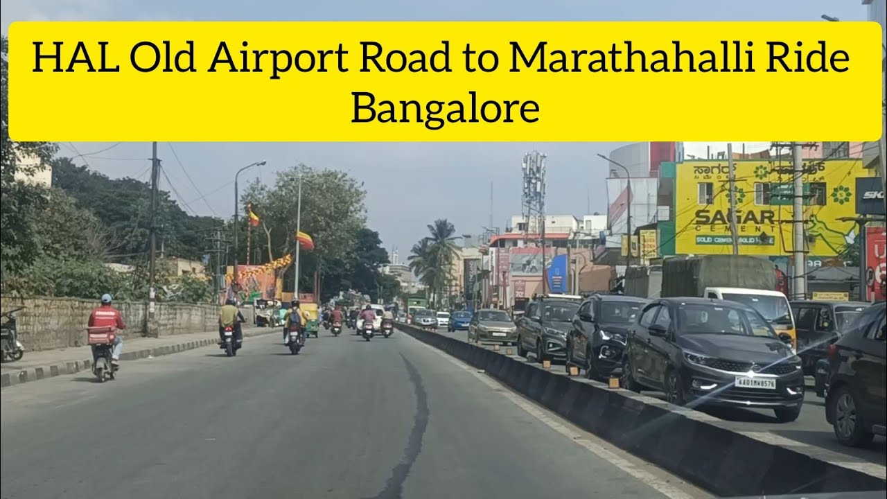 HAL Old Airport Road to Marathahalli Ride Bangalore