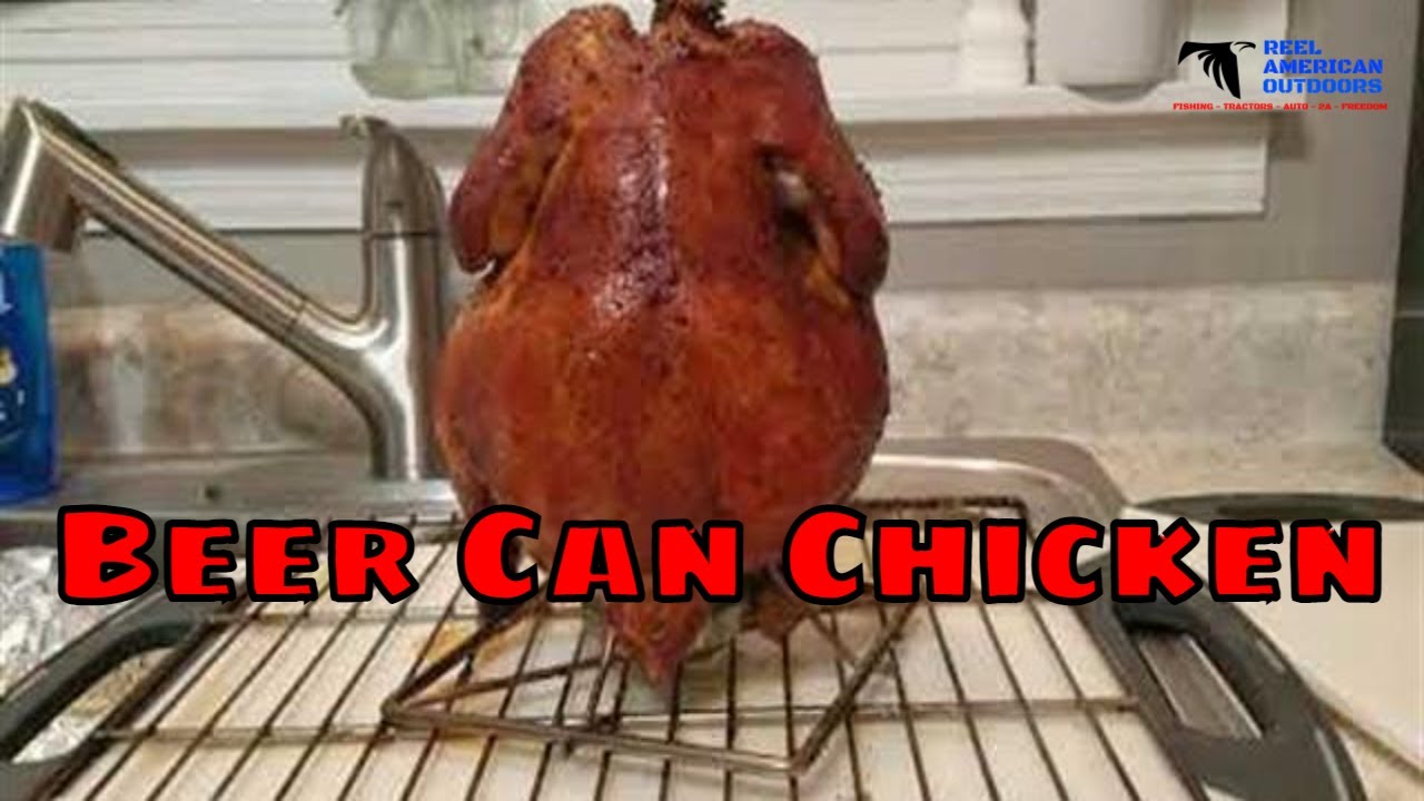 Electric Smoker Beer Can Chicken