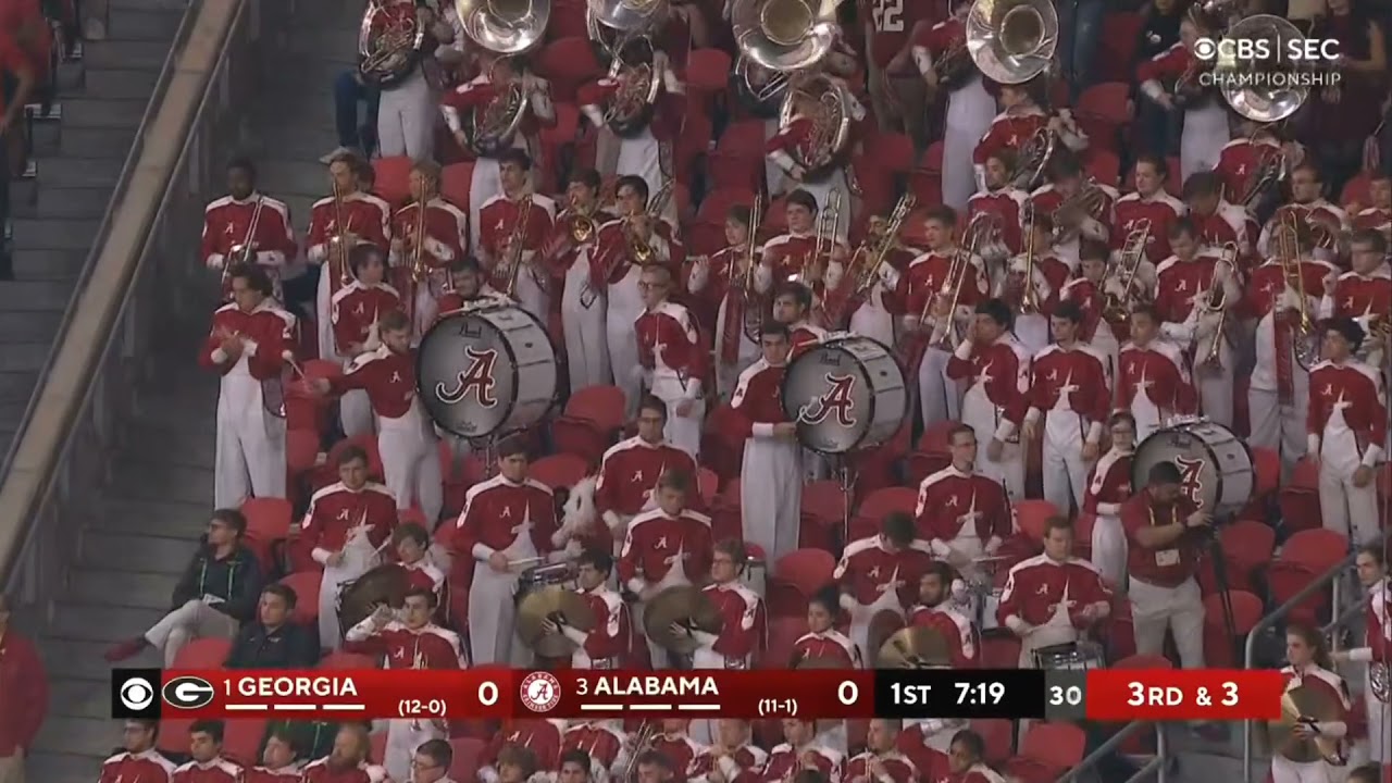 The University of Alabama's Million Dollar Band at SEC Championship game 12-04-21