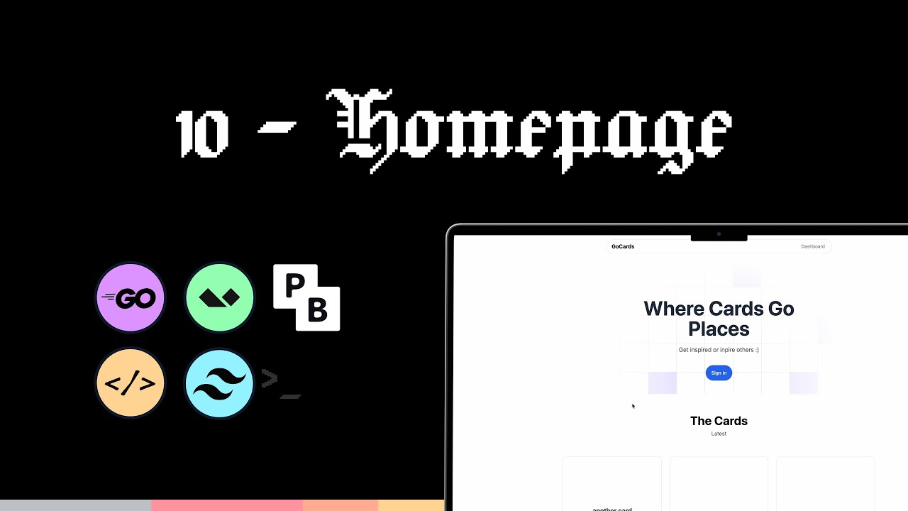Build a Simple Full-stack App with Golang in 2 Hours! ( 10 - Home UI )