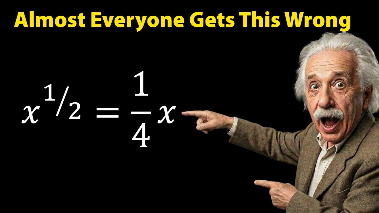 This Square Root Equation Tricked Almost Everyone 😳