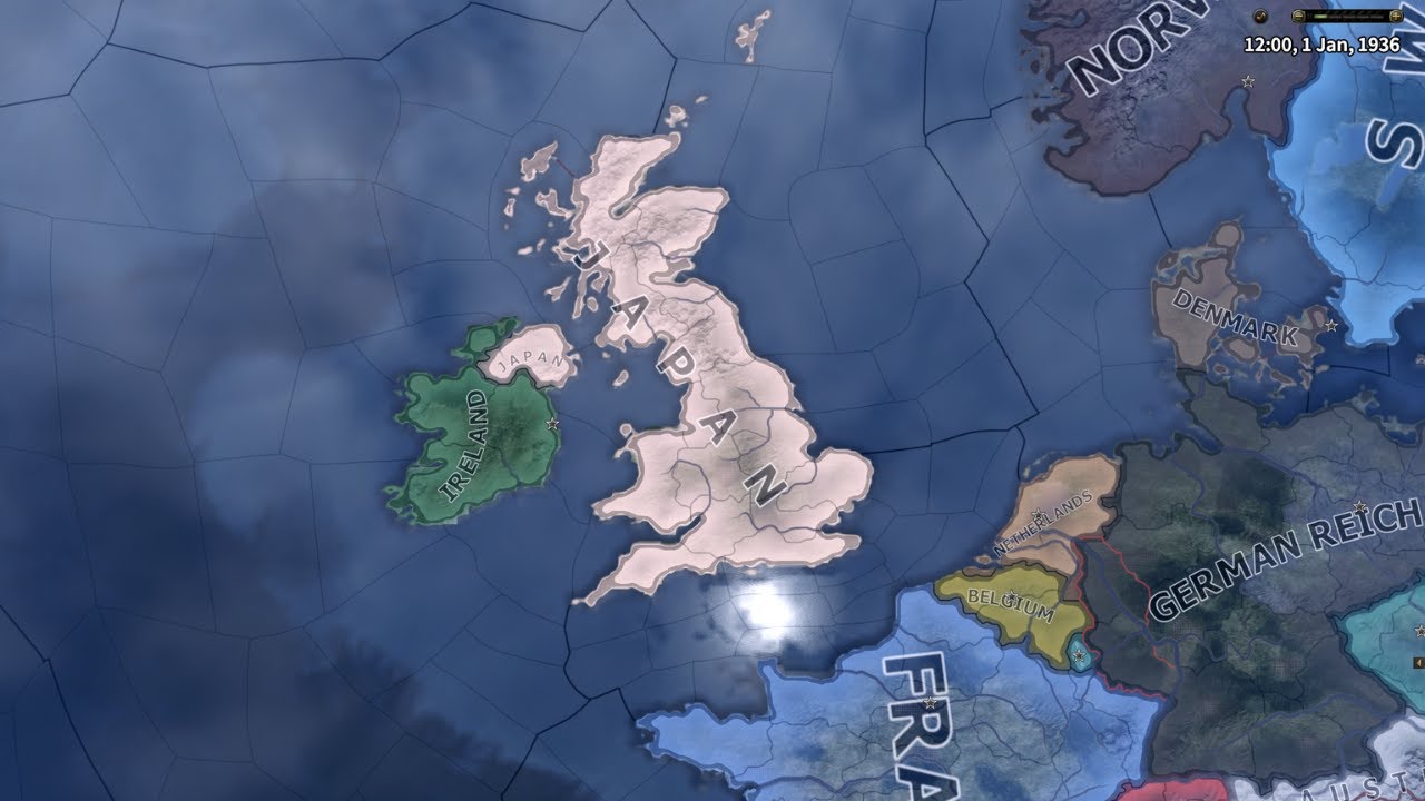 WHAT IF JAPAN ANNEXED UK IN WW2/ HOI4 TIMELAPSE