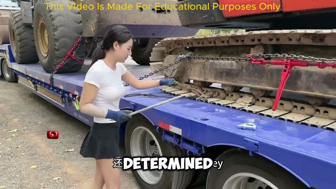 Girl truck driver from China works for children🤯 #girl #truck #driver #china #work #children #facts