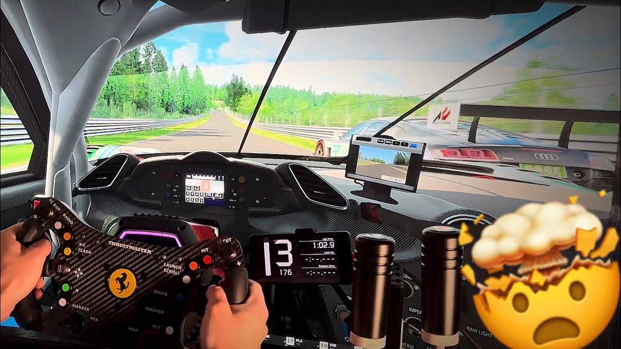 🤯 MOTION PLUS + T818 + FERRARI 488 GT3 + ASSETTO CORSA