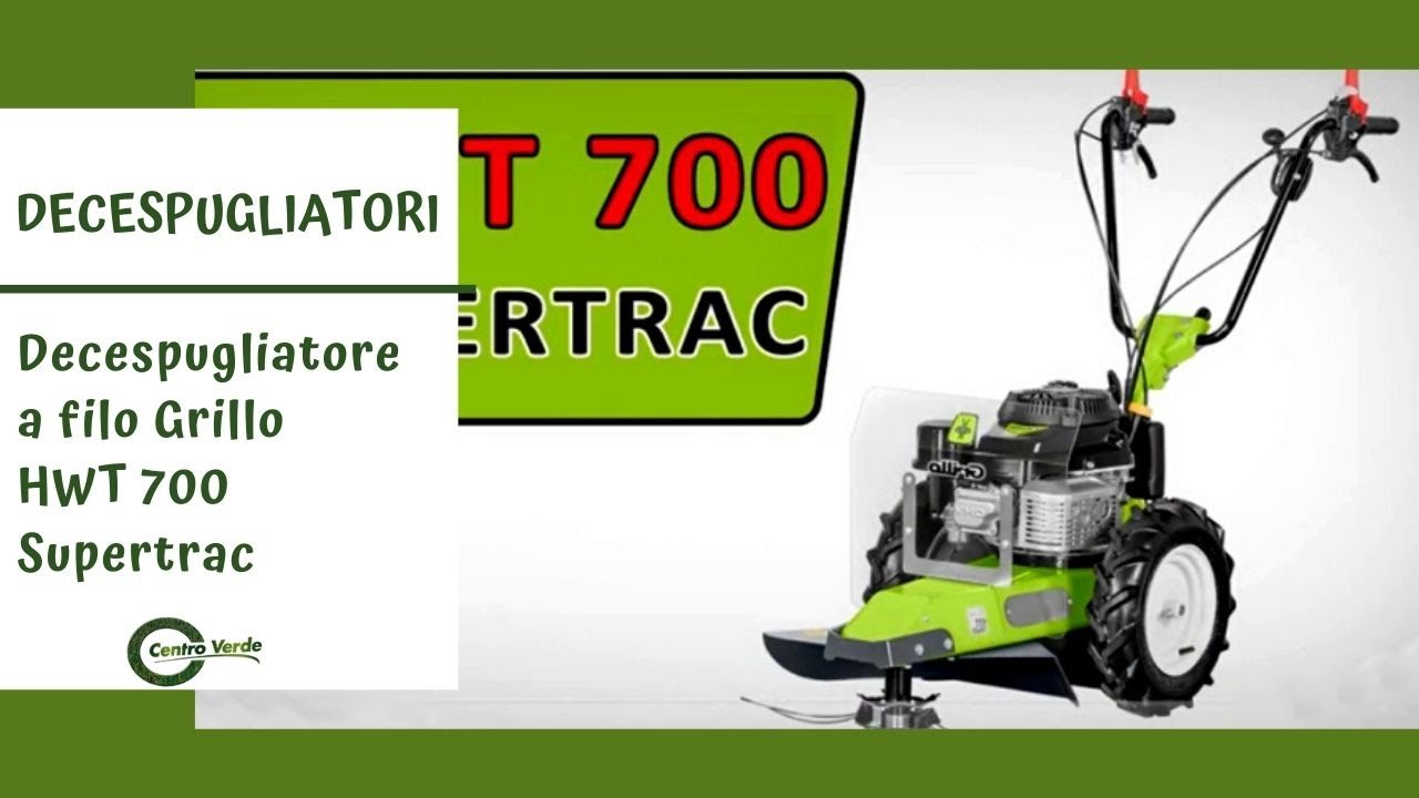 Decespugliatore a filo Grillo HWT 700 Supertrac | Decespugliatore con larghezza di taglio 60cm