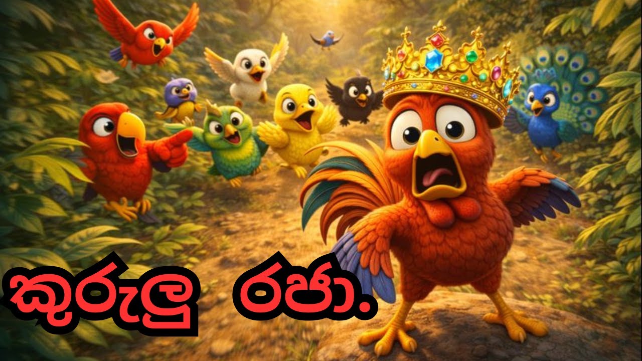 කුරුලු රජා.|cartoon animation