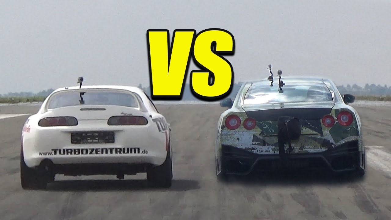 2000HP NISSAN GTR vs 1400HP TOYOTA SUPRA ! THAT SOUND🔥💥