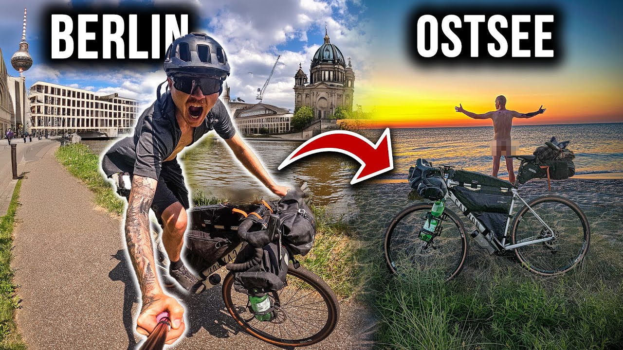 ZERST&Ouml;RUNG! 240KM EXTREMTOUR MIT DEM FAHRRAD VON BERLIN ZUR OSTSEE IN 24H 🥵💨