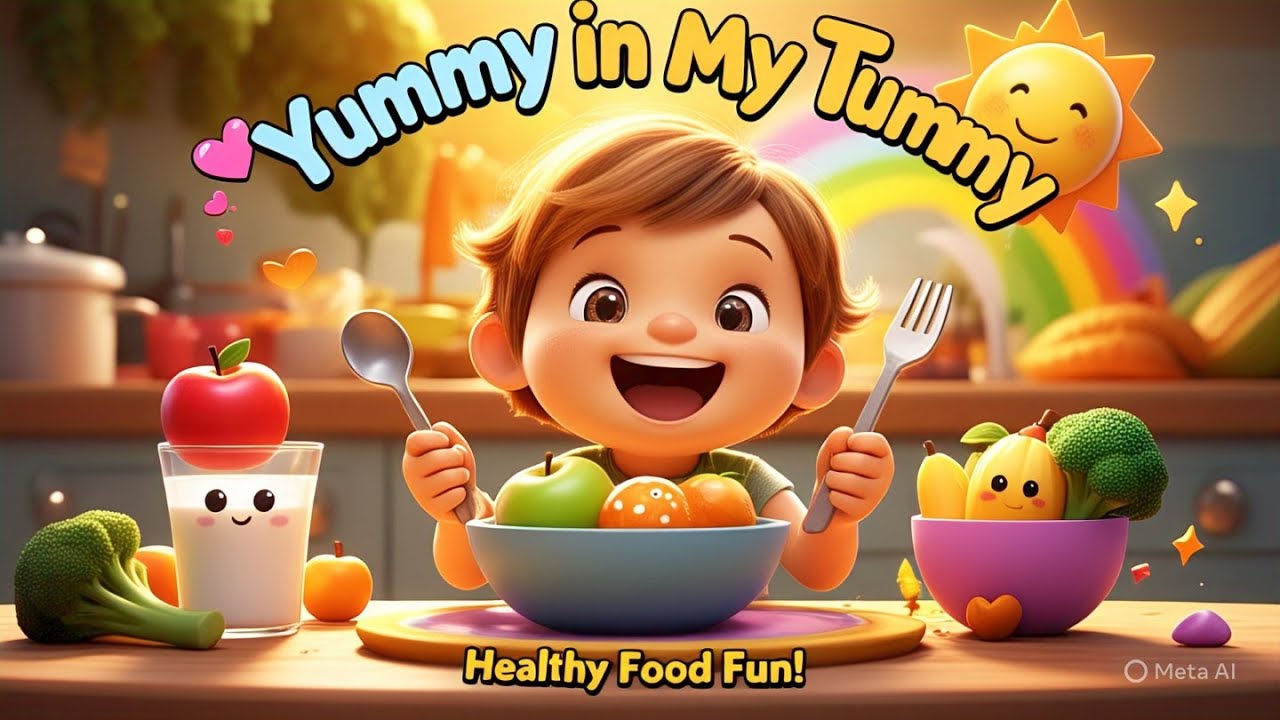 Yummy in My Tummy – Healthy Food Song for Kids! #nurseryrhymes #nurseryrhymesforkids #funforkids
